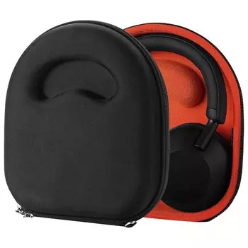 Чехол Geekria Case Sheild для наушников, совместимый с жестким чехлом, дорожный жесткий чехол для Sony, совместимый с Sony, включает в себя чехол для хранения WH-1000XM5, чёрный