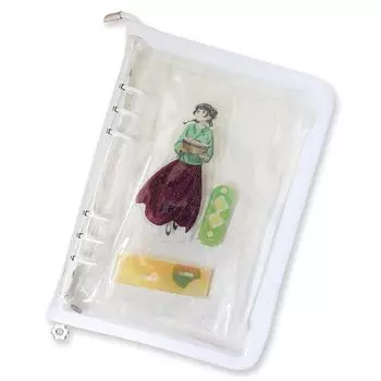 Чехол Happy mono Axta Файл для хранения файлов Axta Акриловая подставка Oshikatsu Goods Otakatsu Carrying Otakatsu Goods A5 A6 Папка с 6 отверстиями (А5 Белый)