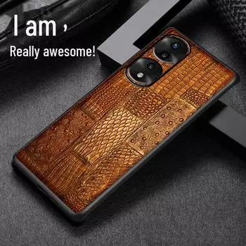 Чехол Honor 70/70Pro Premium Leather Case — защитный чехол из натуральной кожи с зернистой текстурой Honor 50SE