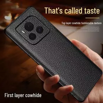 Чехол Honor Magic6 Ultimate Edition из натуральной воловьей кожи с полным покрытием Black rock. Honor Magic3 Ultimate