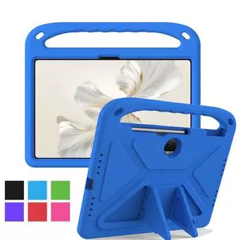 Чехол Honor Pad 9 2024 12,1 дюйма HEY2-W09 HEY2-W19 EVA портативный противоударный детский чехол-подставка с ручкой Honor Pad 9 2024 розы красного