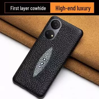 Чехол Honor Play 40 Half-Cover из натуральной кожи для Play 30Plus, 20Pro Honor Play 20 чёрный