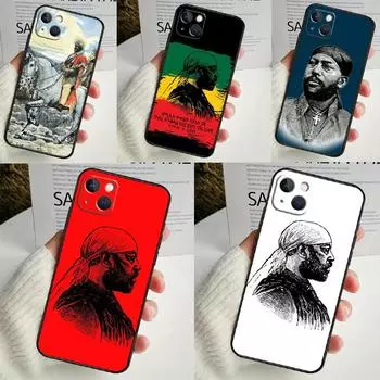 Чехол императора Эфиопии Менелика II для iPhone 14 13 12 11 16 15 Pro Max Mini Cover X XR XS 8 7 14 16 15 Plus Аксессуары iPhone 12 mini