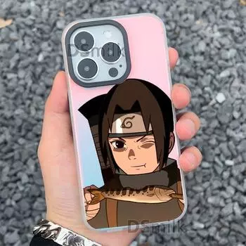 Чехол Itachi Naruto для iPhone 15 Pro 14/13 Aurora White 12 Apple 11XsMax XR. iPhone13