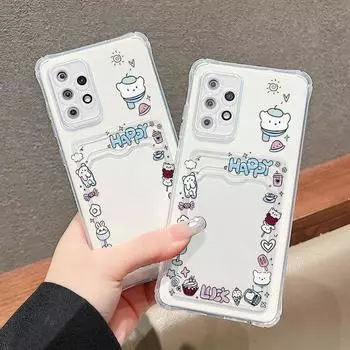 Чехол-карта для iPhone 13 11 15 12 14 Pro Max Samsung A55 S24 S23 S22 Ultra A54 A05S A15 OPPO A15 A77 A16 A17K A54 A3S Redmi 13C 9a 9T Note 13 11 12 iPhone 15 чистый