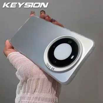 Чехол KEYSION Metallic Aurora Skin Matte для HONOR X9b 5G X9A, силиконовый противоударный чехол для телефона Honor Magic 6 5 Pro 6 5 Lite 5G for Honor X9b 5G белый