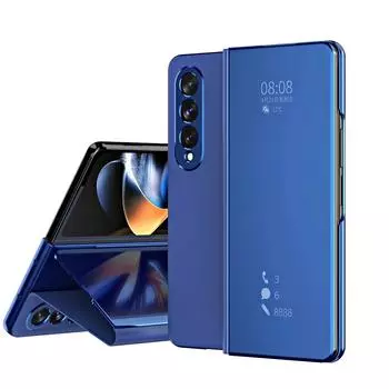 Чехол-книжка с зеркалом для Samsung Galaxy Z Fold 5 4 3 2, защитный чехол Smart View, подставка, чехол-книжка For Galaxy Z Fold 5