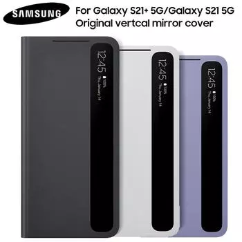Чехол-книжка Samsung Smart View Mirror для Samsung Galaxy S21 Plus 5G S21+ 5G Smart Clear View Cover For Galaxy S21 Plus 5G чёрный