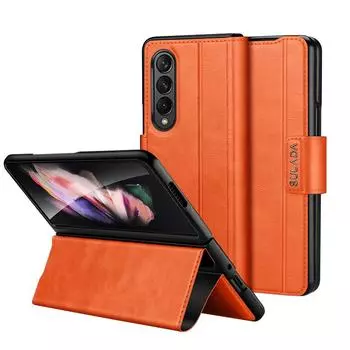 Чехол-кошелек для мобильного телефона Samsung Galaxy Z Fold 5 4 Fold3 Fold2 Fold5 Fold4 Fold 2 3 Защита от падений Подставка Capa for Samsung Z Fold 5