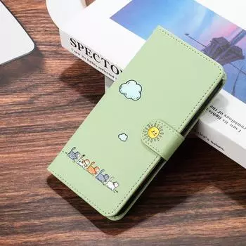 Чехол-кошелек для Redmi Note 13 12 11 10 Pro iPhone 14 15 13 12 11 XR iPhone 15 красный