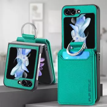 Чехол-кошелек с защитой от царапин для Samsung Z Flip 5 для Samsung Galaxy Z Flip 5 Flip5 Zflip5, чехол для мобильного телефона с гнездом для карты for Samsung Z Flip 5