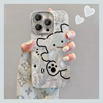 Чехол Line Dog High-Cap для мобильного телефона Xiaomi 15ULTRA и Redmi K80 с пленкой для объектива, подставкой и шнурком Xiaomi 10S