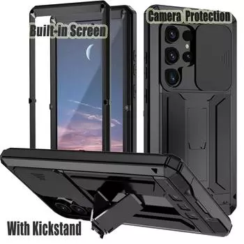 Чехол Meta Armor-Heavy Duty для телефона Samsung Galaxy S24 Ultra Plus, 5G, чехол с защитой экрана камеры, противоударные чехлы For Galaxy S24 Plus