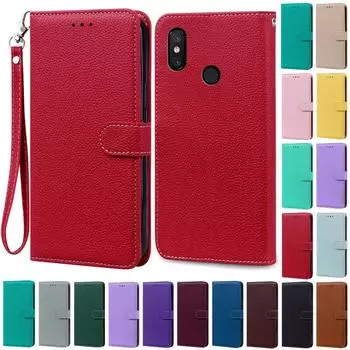 Чехол Mi8 Mi 8 Lite для Xiaomi Mi 8, мягкий чехол-кошелек для Xiaomi Mi 8 Lite, чехол Mi 8 SE / Mi 8 Pro, кожаный чехол-книжка Fundas For Mi 8 темно-красного