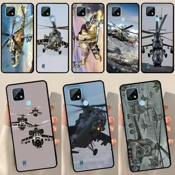 Чехол Mil Mi 24 Hind Helicopter для OnePlus Nord 2 9 10 Pro 9R 10R 8T Чехол для Realme GT Master Neo 2 3 8i 9i 8 Pro Realme GT Neo3