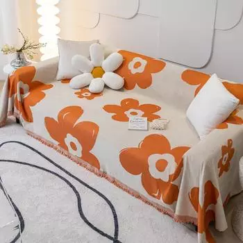 Чехол на диван с защитой от кошачьих когтей, ткань Ins Style, нескользящий универсальный чехол Four Seasons, универсальный чехол для спинки, пылезащитное одеяло для дивана, полотенце 180*130