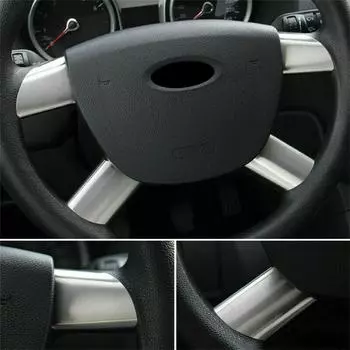 Чехол на руль Mini Cooper, украшение интерьера для Ford Transit MK7 LTD, серебристая накладка на руль ST 2,2 TDCI SWB LWB