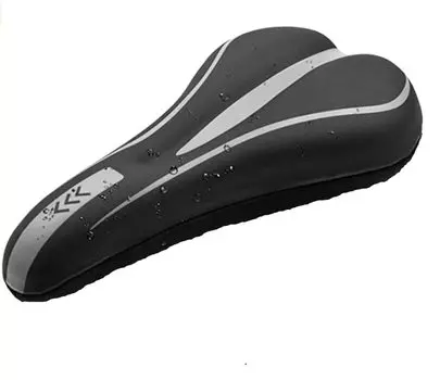 Чехол на седло велосипеда JiangMuXin Shock Road No Butt Ultra PU, серый, с подушкой, абсорбирующий, противоскользящий, для велосипеда/горного велосипеда, боль, толстый, материал, серый