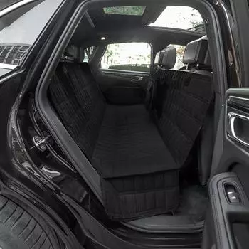 Чехол на сиденье автомобиля для домашних животных, кошек, водонепроницаемый, устойчивый к царапинам, чехол на заднее сиденье автомобиля для собак, коврик для автомобилей, внедорожников чёрный