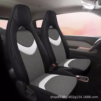 Чехол на сиденье Chery QQ Ice Cream/QQ MINI с рисунком: Дышащая подушка из кожи Ice Silk (2021-2023 гг.) Standard Edition