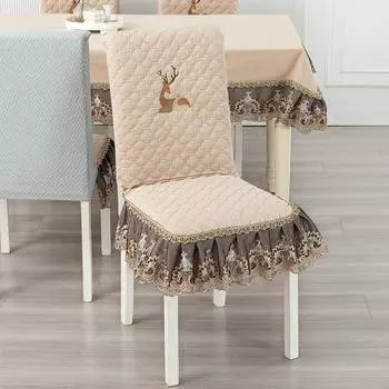 Чехол на стул Four Seasons Universal Thickened Household Dining Chair Dining Table Chair Cover Integrated Chair Cover Stool 150*200cm