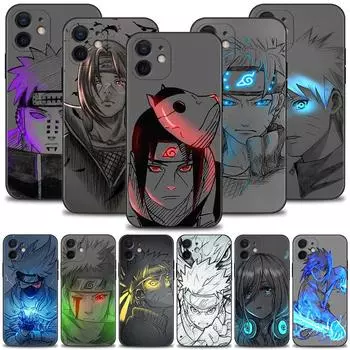 Чехол Naruto Red Blue Light Art Pain для Apple iPhone 13 12 11 Pro Max 13 12 Mini XS Max XR X 7 8 Plus 6 6S 5S SE 2020 iPhone 13Pro Max