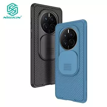 Чехол Nillkin CamShield Pro для Huawei Mate 50 Pro, чехол для телефона, защита слайдера камеры, роскошный противоударный чехол из ТПУ + ПК Huawei Mate 50 Pro синий