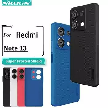 Чехол Nillkin для Xiaomi Redmi Note 13 5G, ультратонкий чехол для телефона с защитой от отпечатков пальцев, однотонный защитный чехол for Redmi Note 13 чёрный