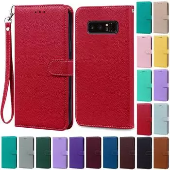 Чехол Note 8 для Samsung Galaxy Note 8, чехол N950F N950, кожаный чехол-кошелек, флип-чехол для Samsung Note8, чехол-книжка, чехол-книжка, Fundas For Samsung Note 8 жёлтый