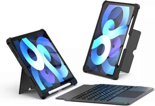 Чехол Omikamo для iPad 10-го поколения, встроенный трекпад на японском языке, планшет с Bluetooth и наклонной ручкой на японском языке. В комплекте с инструкцией.