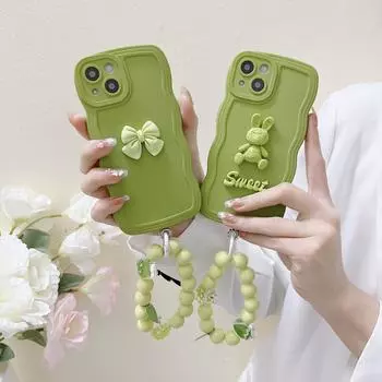 Чехол OPPO RENO8 Wave Pattern с 3D-бантом для женщин R17, A72, A93S, RENO7/5 A97