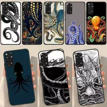 Чехол «Осьминог» для Redmi Note 12 Pro Plus для Redmi Note 10 8 9 11 Pro 12S 11S 10S 9S 9C 10C 12C Redmi Note 8