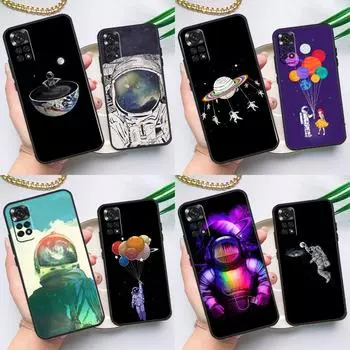 Чехол Planet Astronaut для Xiaomi Redmi Note 12 8 9 10 11 Pro 9S 10S 11S 8T Redmi 10 12C 9C 10A 10C Coque Redmi Note 11