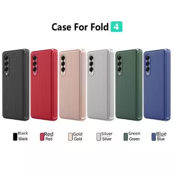 Чехол-пленка для Samsung Z Fold6 Shell с интегрированным полосатым складным экраном для телефонов 3-го, 4-го и 5-го поколения. Защитите свое устройство стильно. Samsung Z Fold3 синий