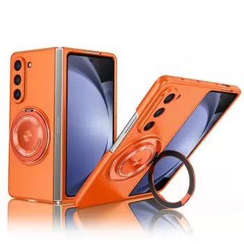 Чехол-подставка с поворотом на 360 градусов для Samsung Z FOLD 5 Z Fold 6 4 Магнитный беспроводной зарядный чехол-книжка 3 4 5 Защита от падения телефона Z Fold 3
