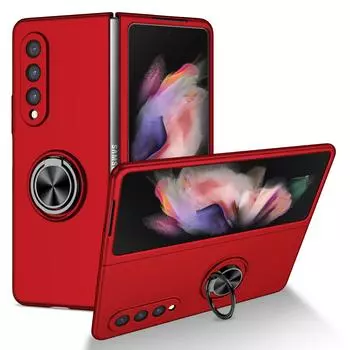 Чехол-подставка с защитой от падения для Samsung Galaxy Z Fold 3 2 5g Fold4 Fold 4 Fold3 Fold2 с противоударным встроенным чехлом for Samsung Z Fold 4 чёрный