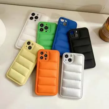 Чехол-пуховик Soft Edge Cotton Down для Apple iPhone 11 Pro Max, серебристый, для мужчин и женщин. Apple 14