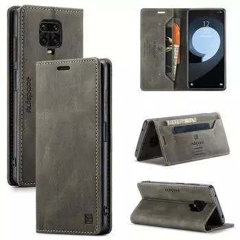 Чехол Redmi Note 9 Pro, кожаный чехол-книжка для телефона Xiaomi Redmi Note 9s, чехол 9 Pro Max, роскошный магнитный чехол-кошелек Redmi Note 9Pro Max кофейный