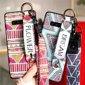 Чехол S20 Ultra с ремешком на запястье для Samsung Galaxy S10 S9 S8 S23 S22 S20 Fe Plus Ultra Lite S10e M31 M13 M52 M32, чехол со шнурком S9 Plus