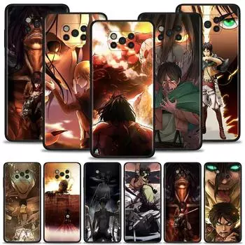 Чехол с аниме «Атака Титанов» для Xiaomi Poco X3 Nfc X3 M3 Pro X3 F3 Gt F1, чехол для Mi 11t 10t Pro 9t 11 Note 10 Lite Civi Fundas For Mi Civi