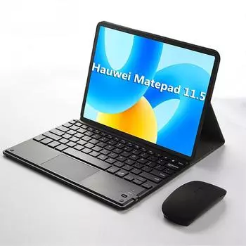 Чехол с Bluetooth-клавиатурой для Huawei Matepad 11,5 10,4 2022 Matepad Air 2023, беспроводная Bluetooth-клавиатура и мышь, кожаный чехол Matepad 10.4 2022