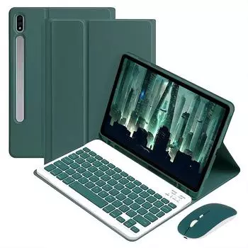 Чехол с Bluetooth-клавиатурой для планшета Samsung Galaxy Tab S6 Lite 10,4 A8 10,5 S7 S8 S9 11 дюймов S7 FE S8 S9 Plus 12,4 дюйма, мягкий силиконовый защитный чехол A7 10.4 inch