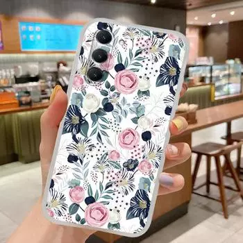 Чехол с цветочным узором для Samsung Galaxy S23 S22 S21 S20 Fe S10 Plus Ultra Lite S9 S8 S7 Edge S10e 5g Мягкий силиконовый чехол For Samsung S7 Edge