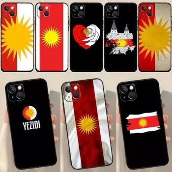 Чехол с флагом езидов для iPhone 12 11 13 14 15 Pro Max 12 Mini 7 8 Plus X XR XS Max SE 2020 Чехол для телефона iPhone 13