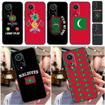 Чехол с флагом Мальдив для Honor 70 50 X7 X9 X8 Чехол для Huawei P40 Lite P20 P30 Mate 50 Pro P Smart 2019 Huawei Mate 50 Pro