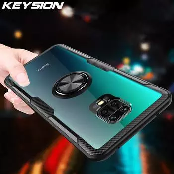 Чехол с кольцом KEYSION для Redmi Note 9S 9 Pro Max 8 T K30 X2, чехол для телефона Xiaomi Mi 10 Pro Note 10
