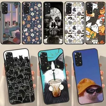 Чехол с милым котом для Redmi Note 12 Pro Plus, чехол для Redmi Note 10 8 9 11 Pro 12S 11S 10S 9S 9C 10C 12C Redmi Note 9S