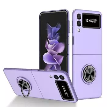 Чехол с подставкой и защитой от царапин для Samsung Galaxy Z Flip 3 Flip4 Flip 4 5g Flip3 Нескользящий чехол для Samsung Z Flip3 for Samsung Z Flip 3 небесно-голубой