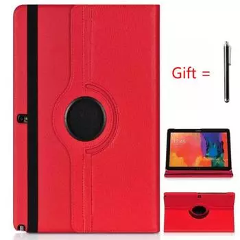Чехол с поворотным кронштейном на 360 градусов для Samsung Galaxy Tab Note Pro 12,2 дюйма P900 P901 P905 SM-P900, чехол для планшета + ручка розы красного