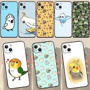 Чехол с птицей-попугаем для iPhone 13, 12, 14, 15 Pro Max Mini 7 8 Plus SE 2020 X XS MAX XR 11 14 15 Pro Max, чехол iPhone SE 2020